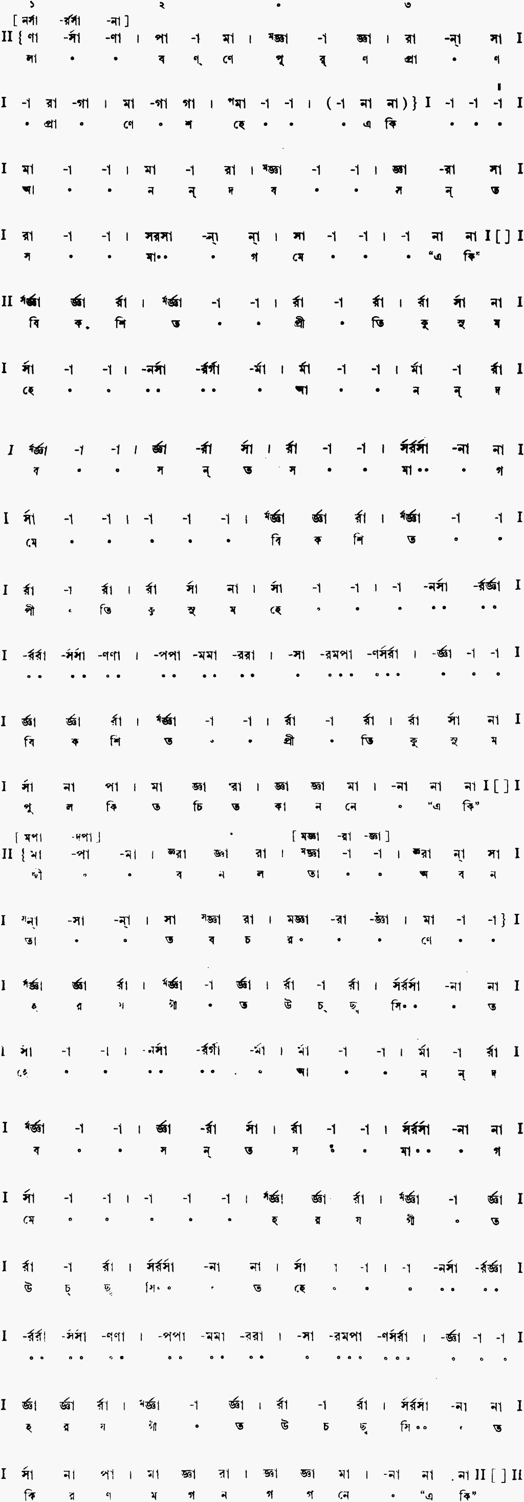Notation eki labonye purno